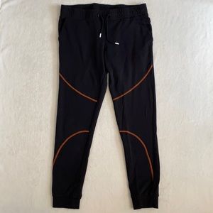 Jack & Jones | Core Tracksuit Sweat Pants Cotton Joggers Black/Orange (L)